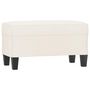 Voir la diapositive 2 : VIDAXL Banc Creme 70x35x41 cm Similicuir