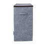Voir la diapositive 3 : Wenko Double panier à linge en feutrine Scandi - L. 52 x H. 54 cm - Gris