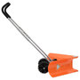 Voir la diapositive 3 : VIDAXL Pelle a neige double angle avec poignee extensible orange acier