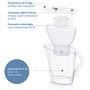 Voir la diapositive 4 : BRITA BRITA Carafe filtrante Marella blanche (2,4L) inclus 1 cartouche filtrante MAXTRA PRO All-in-1