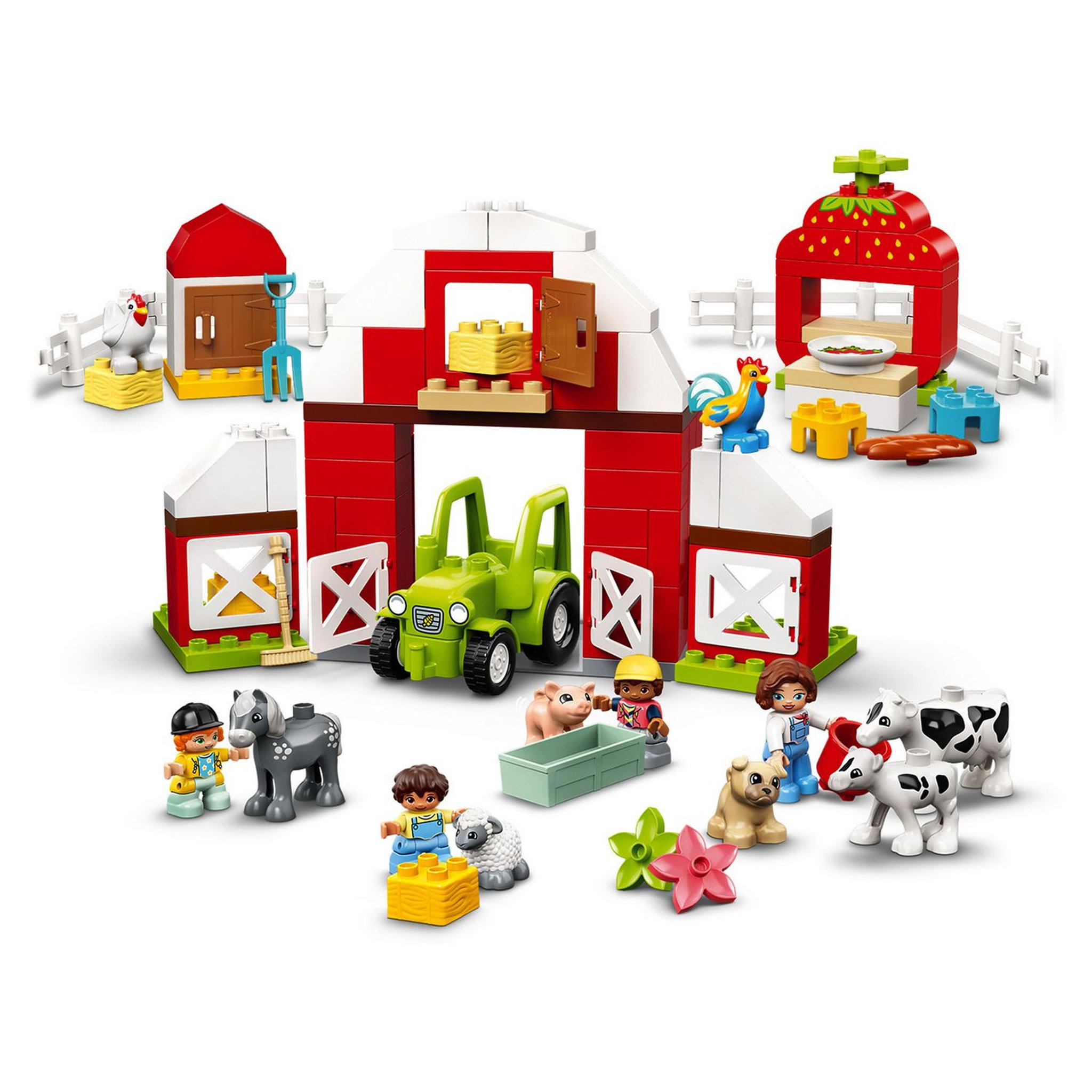 Voir la diapositive 3 : LEGO DUPLO 10952 - Town La Grange, le Tracteur et les Animaux de la Ferme