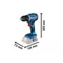 Voir la diapositive 2 : BOSCH Perceuse visseuse 18V GSR 18V 45 Professional (sans batterie ni chargeur) BOSCH 06019K3200