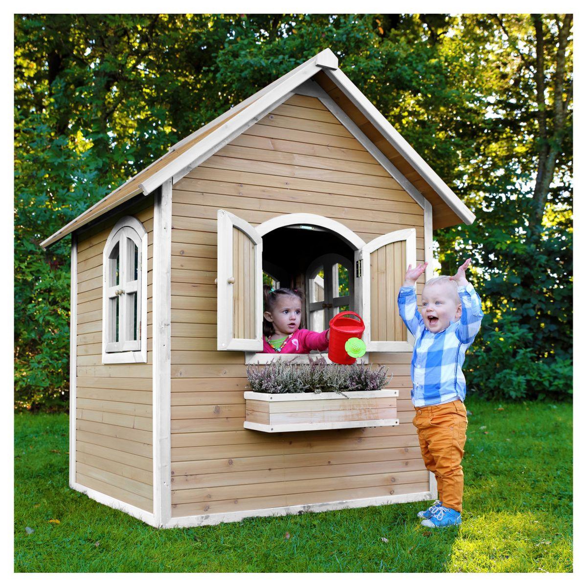 Voir la diapositive 4 : AXI Cabane de jardin enfant - Bois - JULIA