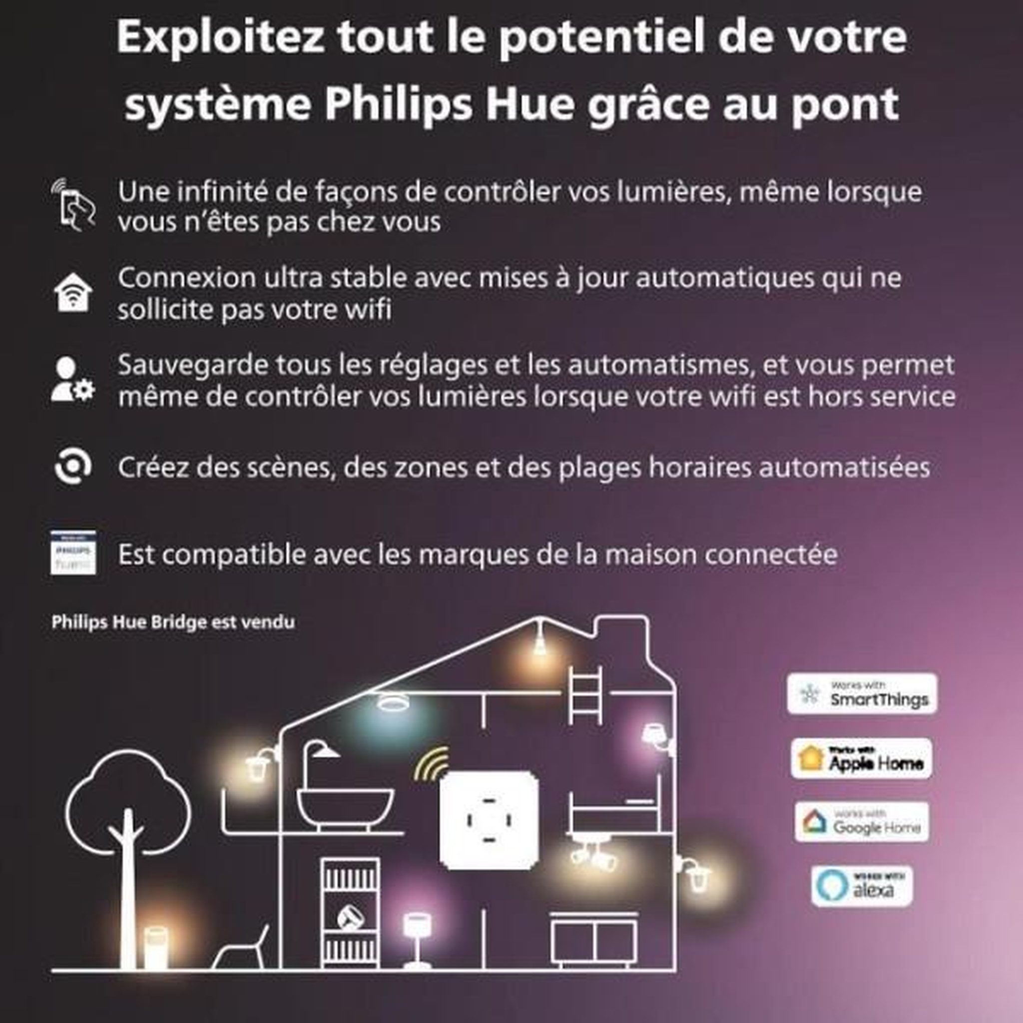 Voir la diapositive 6 : PHILIPS HUE Câble de charge d'extérieur - philips hue - csa-2da - 5 m - 24 v - noir