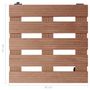 Voir la diapositive 6 : VIDAXL Chariots a plantes 4 pcs Marron 30x30x7,5 cm WPC