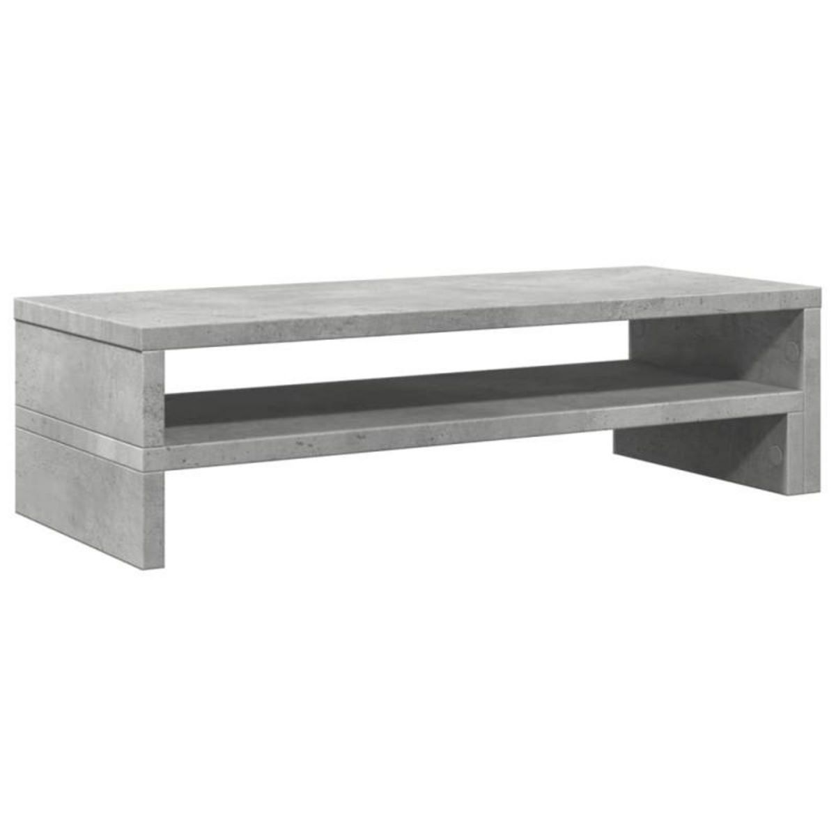 VIDAXL Support de moniteur gris béton 54x22x15 cm bois d ingénierie