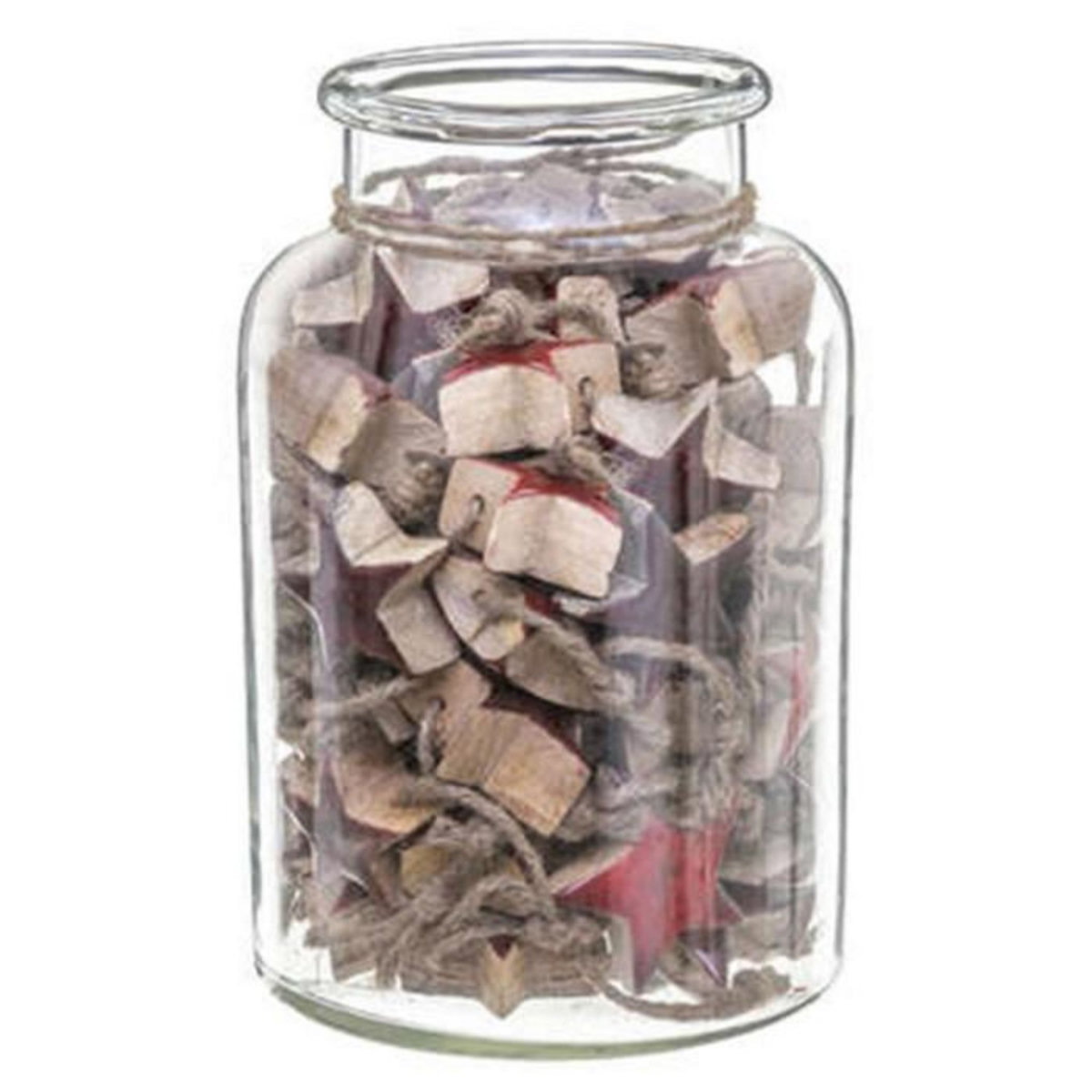 FEERIC LIGHT & CHRISTMAS Sujet de Noël Étoile  Glacé  6cm Rouge