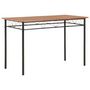 Voir la diapositive 4 : VIDAXL Ensemble de salle a manger 5 pcs MDF et acier Marron