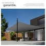 Voir la diapositive 4 : tectake Voile d'ombrage triangulaire rectangulaire avec une protection UV 50+ gris 5 x 5 m
