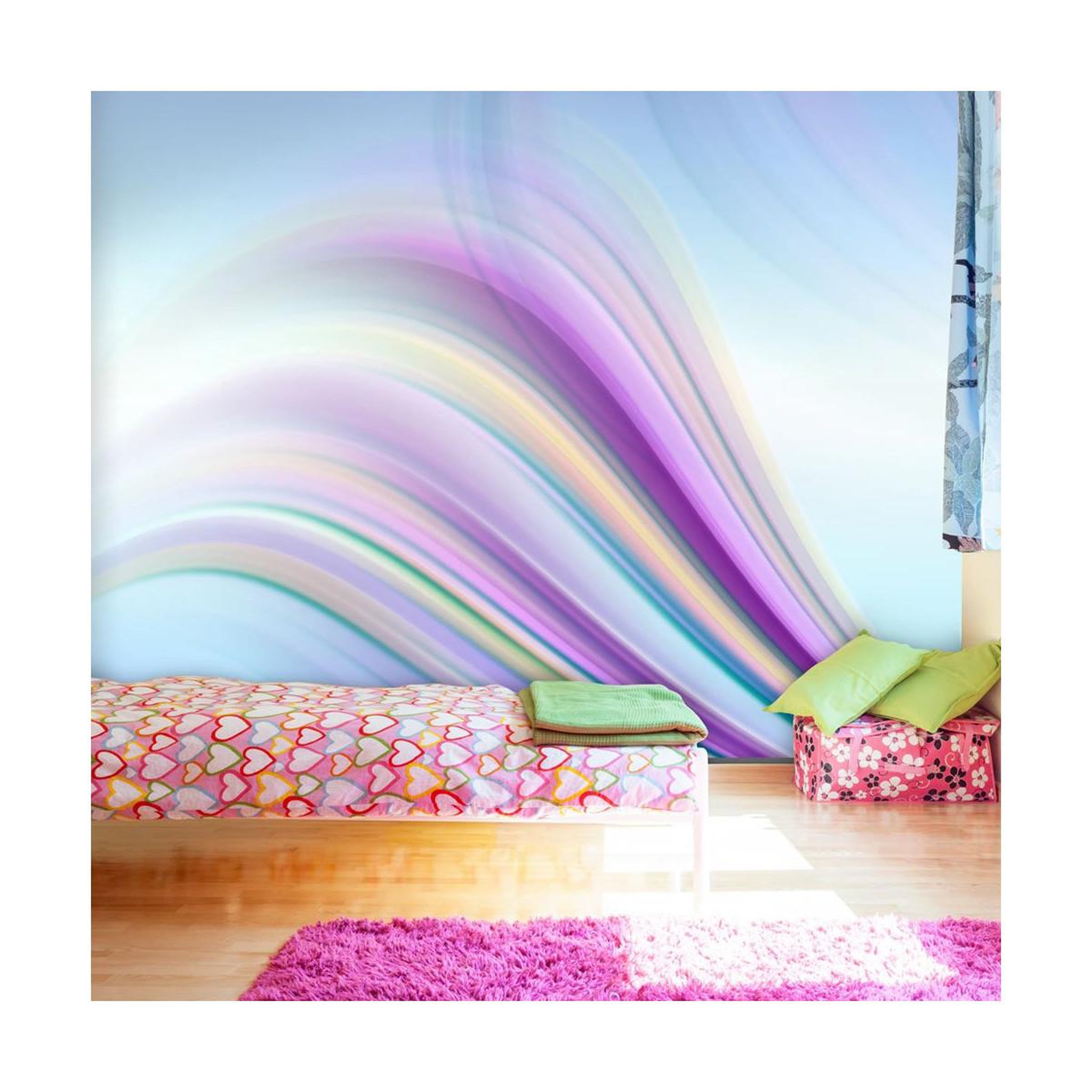 Voir la diapositive 1 : Paris Prix Papier peint  rainbow abstract background