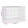 Voir la diapositive 6 : VIDAXL Cage a lapin 78x54x54 cm Fer galvanise