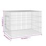Voir la diapositive 6 : VIDAXL Cage a lapin 78x54x54 cm Fer galvanise