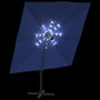 Voir la diapositive 4 : VIDAXL Parasol cantilever a LED Bleu azure 400x300 cm