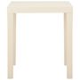 Voir la diapositive 3 : VIDAXL Table de jardin Blanc 79x65x72 cm Plastique