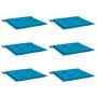 Voir la diapositive 3 : VIDAXL Coussins de chaise jardin lot de 6 bleu 50x50x3 cm tissu oxford