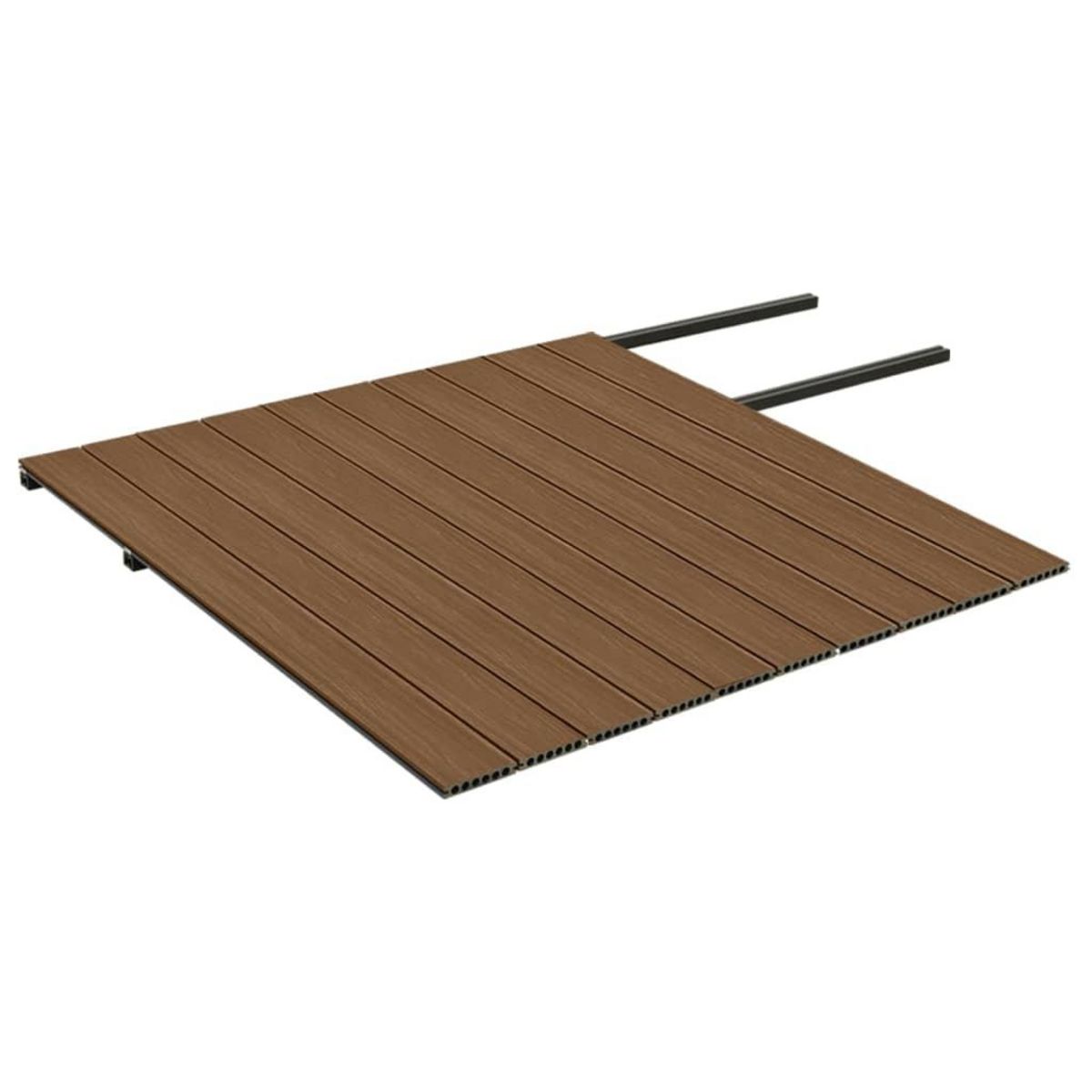 VIDAXL Panneaux de terrasse et accessoires WPC Marron/gris 20 m^2 2,2 m