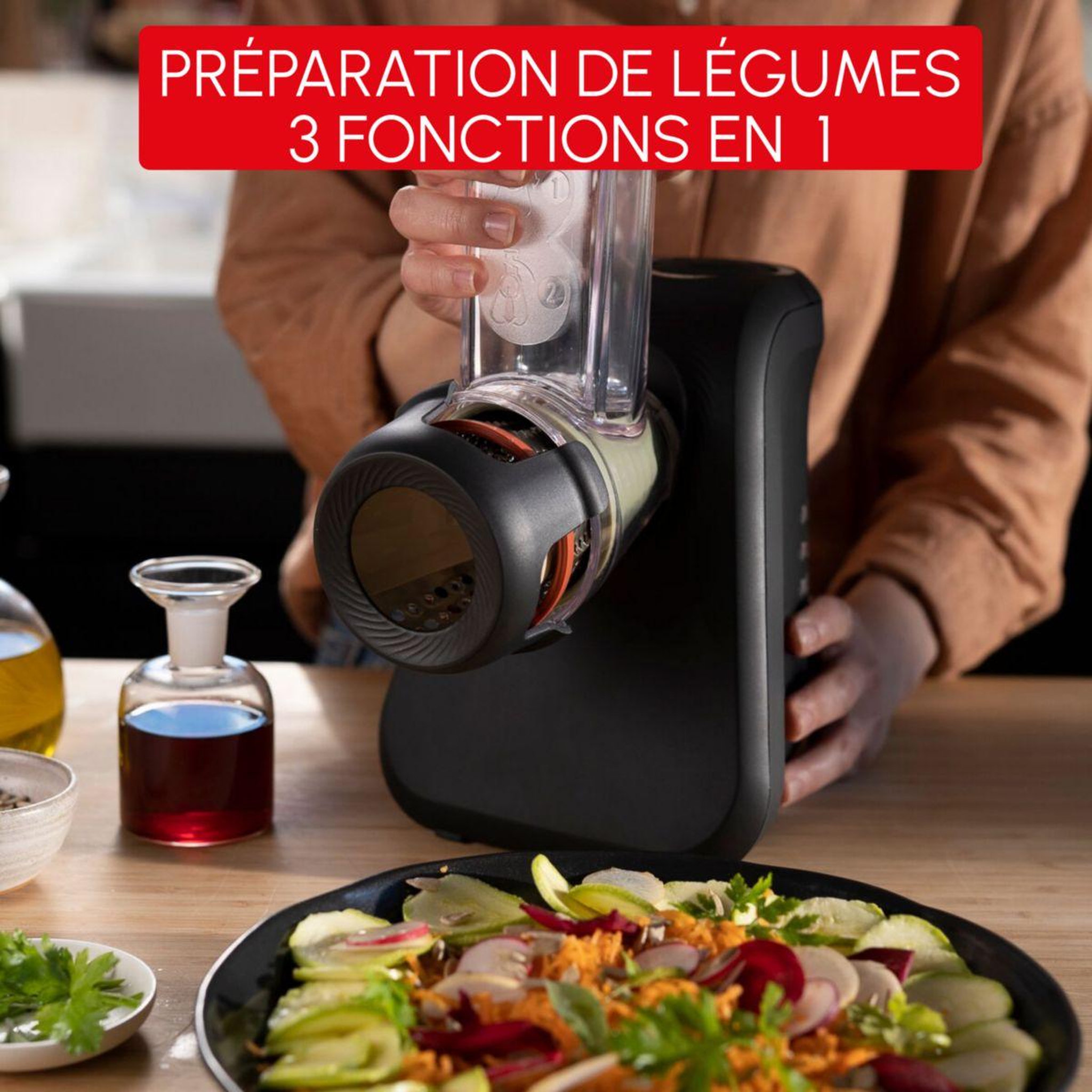 Voir la diapositive 5 : MOULINEX Rapeur trancheur DJ77EN10 FRESH EXPRESS ECO RESPECT