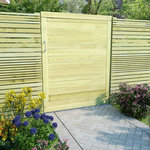 VIDAXL Portail de jardin Bois de pin impregne 125x100 cm