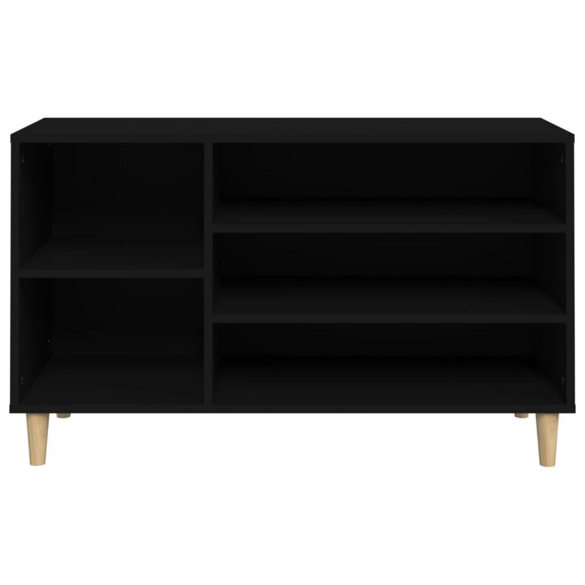 VIDAXL Armoire a chaussures Noir 102x36x60 cm Bois d'ingenierie