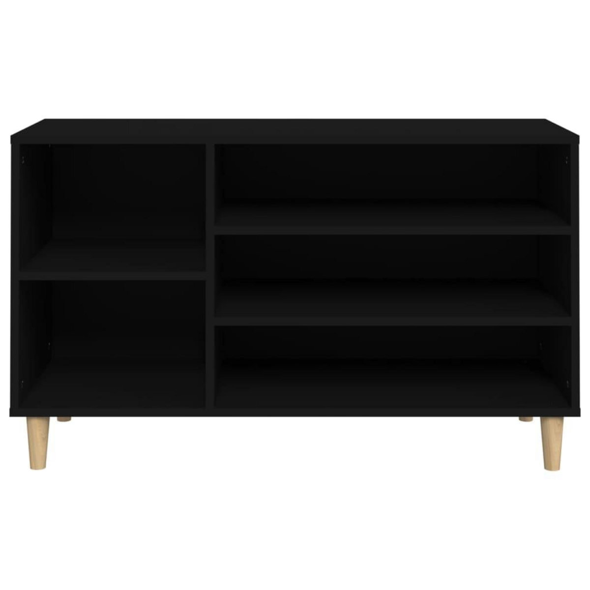 VIDAXL Armoire a chaussures Noir 102x36x60 cm Bois d'ingenierie