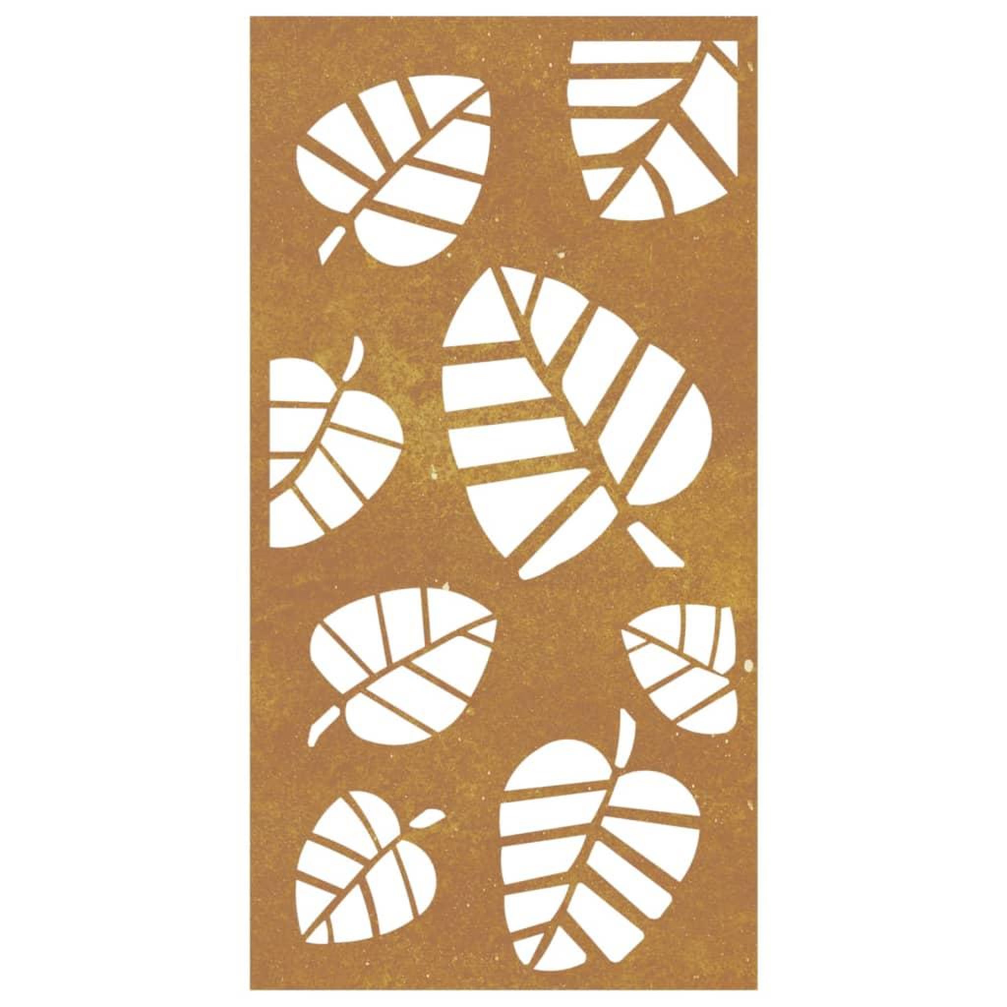 Voir la diapositive 4 : VIDAXL Decoration murale jardin 105x55 cm acier corten design feuille