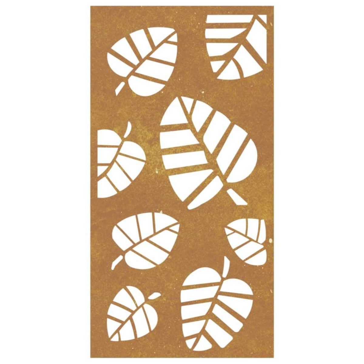 VIDAXL Decoration murale jardin 105x55 cm acier corten design feuille