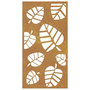 Voir la diapositive 4 : VIDAXL Decoration murale jardin 105x55 cm acier corten design feuille