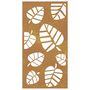 Voir la diapositive 4 : VIDAXL Decoration murale jardin 105x55 cm acier corten design feuille
