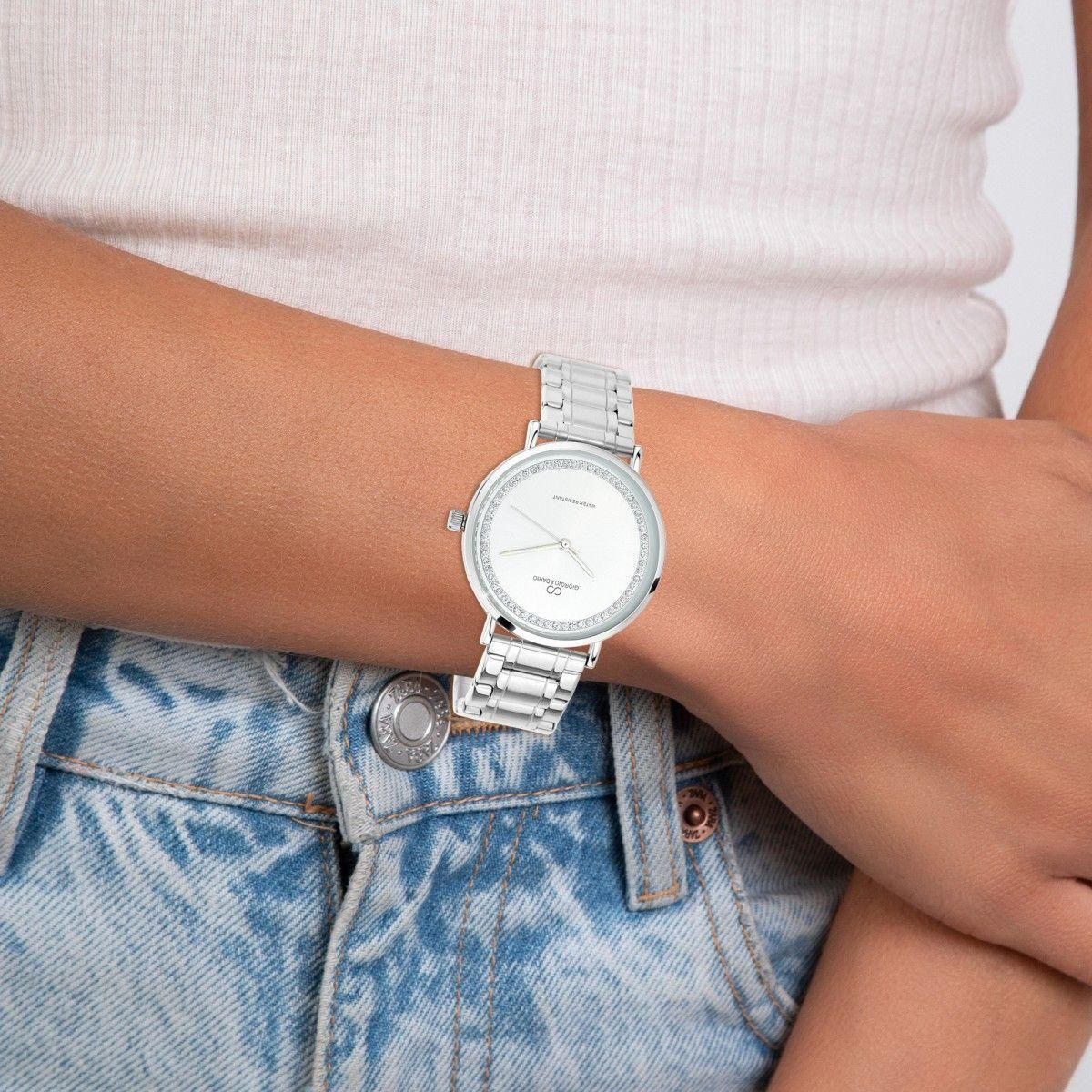 SC CRYSTAL Montre Lou élégante ornée de Cristaux scintillants par SC Crystal