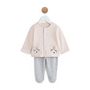 Voir la diapositive 1 : IN EXTENSO Ensemble nouveau né veste + pantalons bébé fille