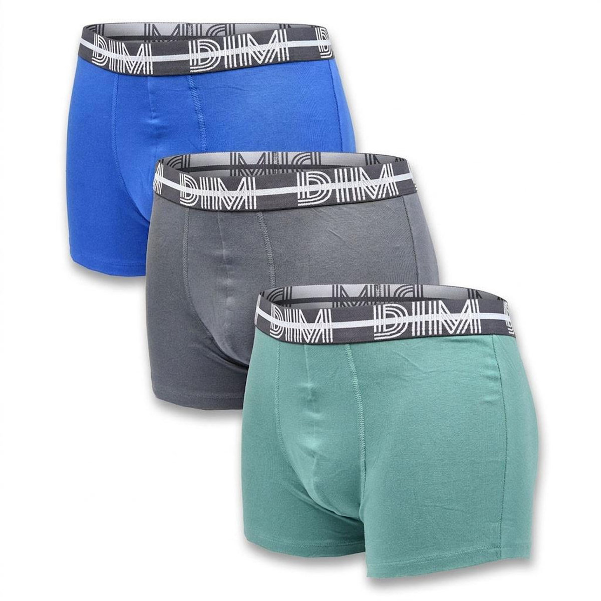 DIM Lot de 3 boxers DIM en coton stretch