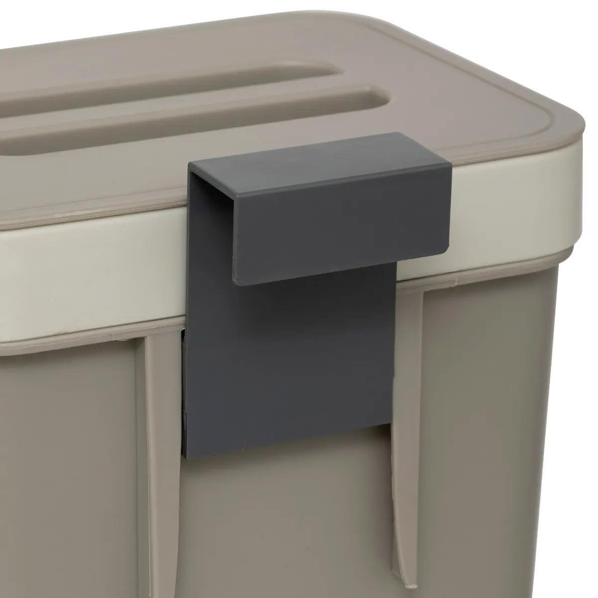 Voir la diapositive 4 : FIVE Poubelle à compost  double fixation  5l beige