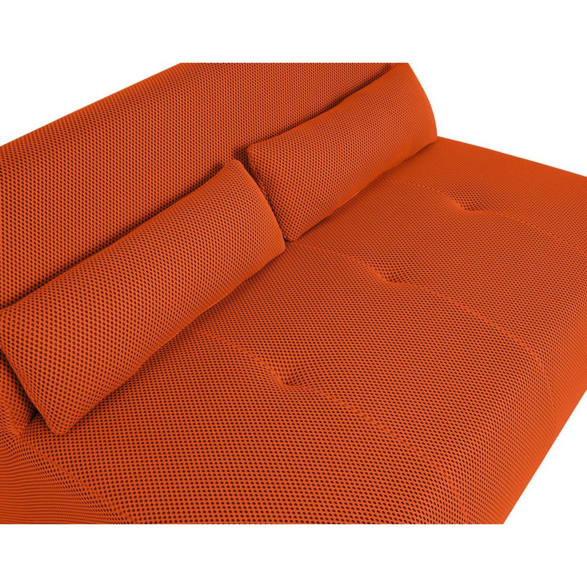 LISA DESIGN Onyx - canapé droit 2 places - en tissu mailles 3d