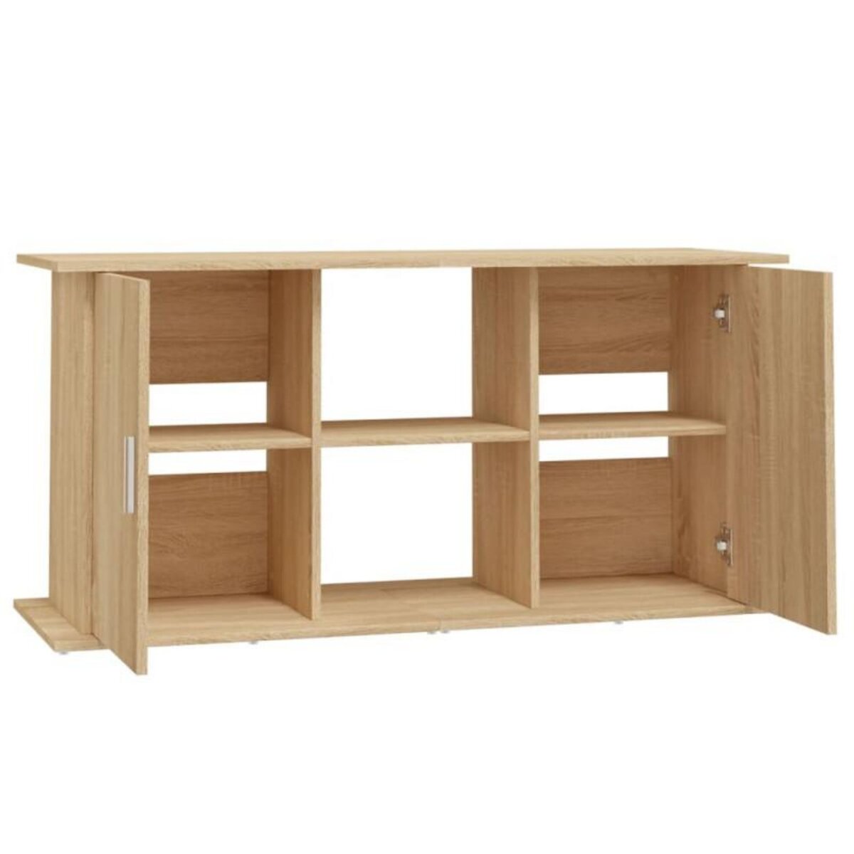 VIDAXL Support d aquarium chêne sonoma 121x41x58 cm bois d ingénierie