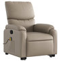 Voir la diapositive 4 : VIDAXL Fauteuil inclinable de massage Cappuccino Similicuir