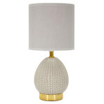 Paris Prix Lampe à Poser en Céramique  Flavi  30cm Gris