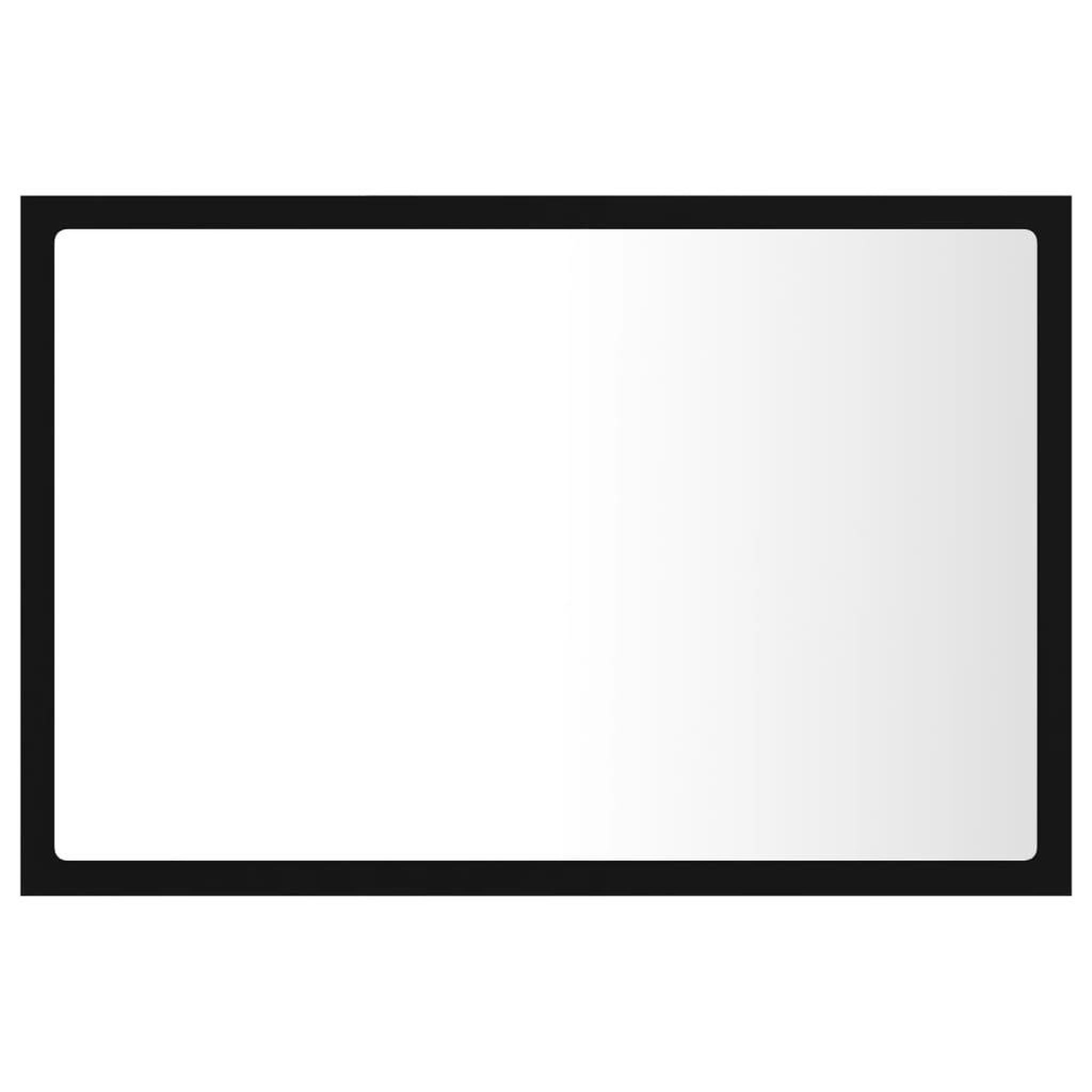 Voir la diapositive 3 : VIDAXL Miroir a LED de salle de bain Noir 60x8,5x37 cm Acrylique