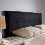 Voir la diapositive 6 : IDIMEX Tête de lit ZELOX 160 capitonnée sur pieds, en tissu