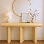 Voir la diapositive 6 : Paris Prix Console Design 2 Tiroirs  Sherazade  121cm Beige