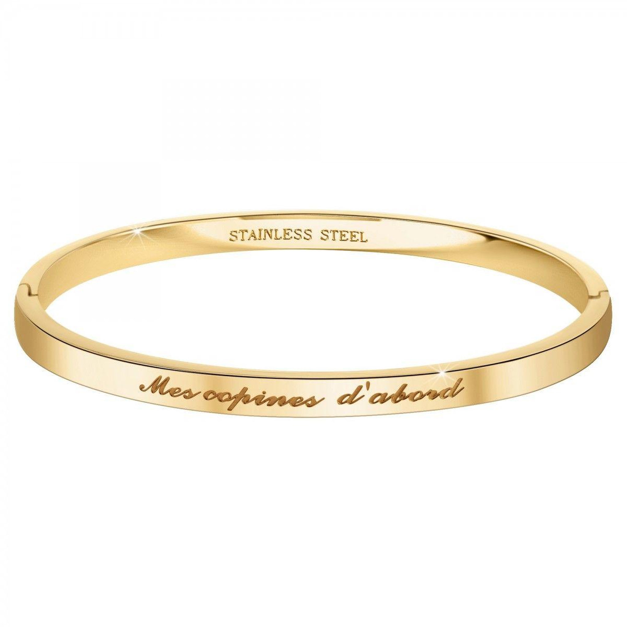 SC CRYSTAL Mes copines d'abord - Bracelet SC Crystal en Acier Finement doré