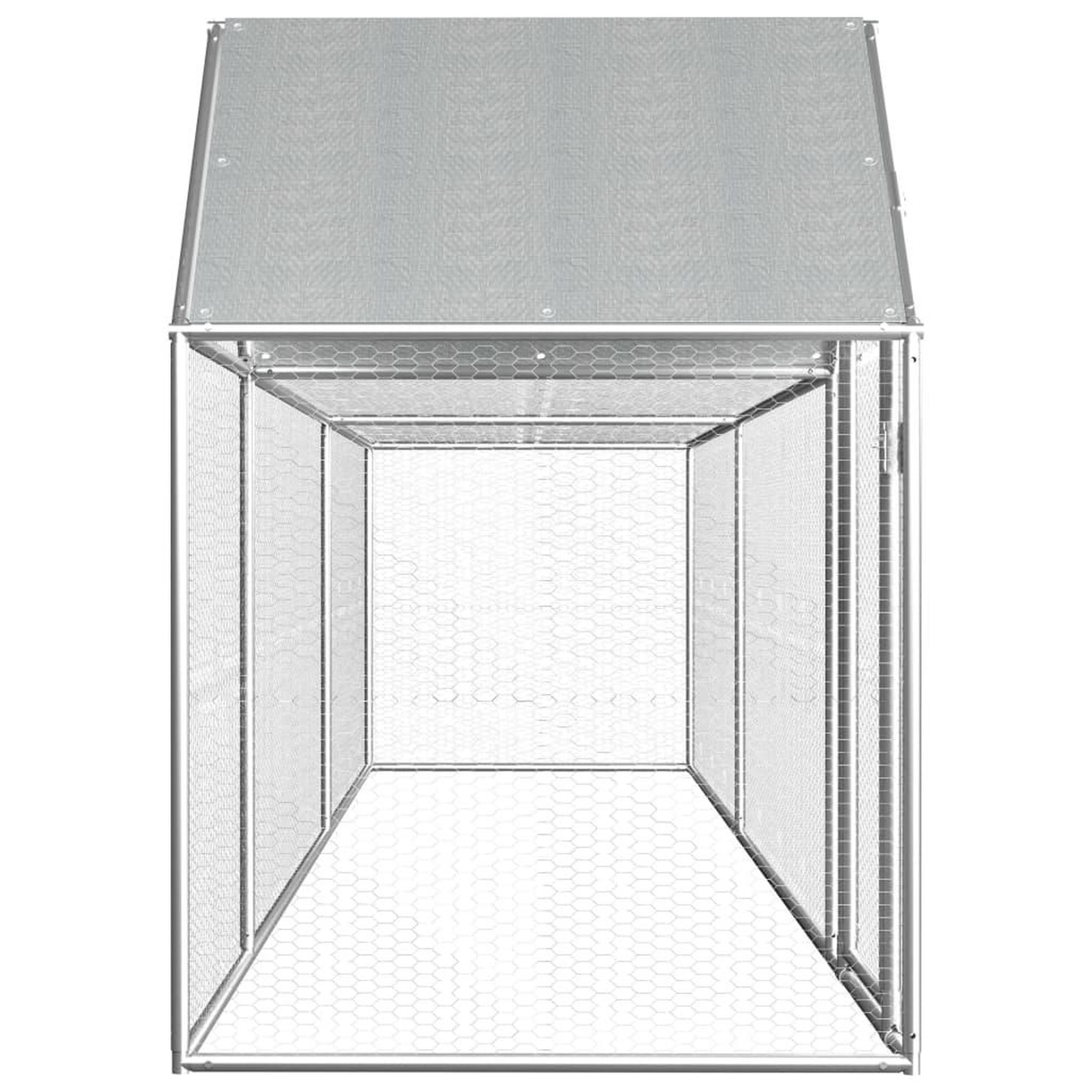 Voir la diapositive 3 : VIDAXL Poulailler 5 x 1 x 1,5 m Acier galvanise