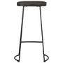 Voir la diapositive 2 : VIDAXL Tabourets de bar lot de 2 noir 45x40x78 cm bois manguier massif