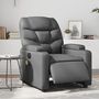 Voir la diapositive 1 : VIDAXL Fauteuil de massage inclinable electrique gris similicuir