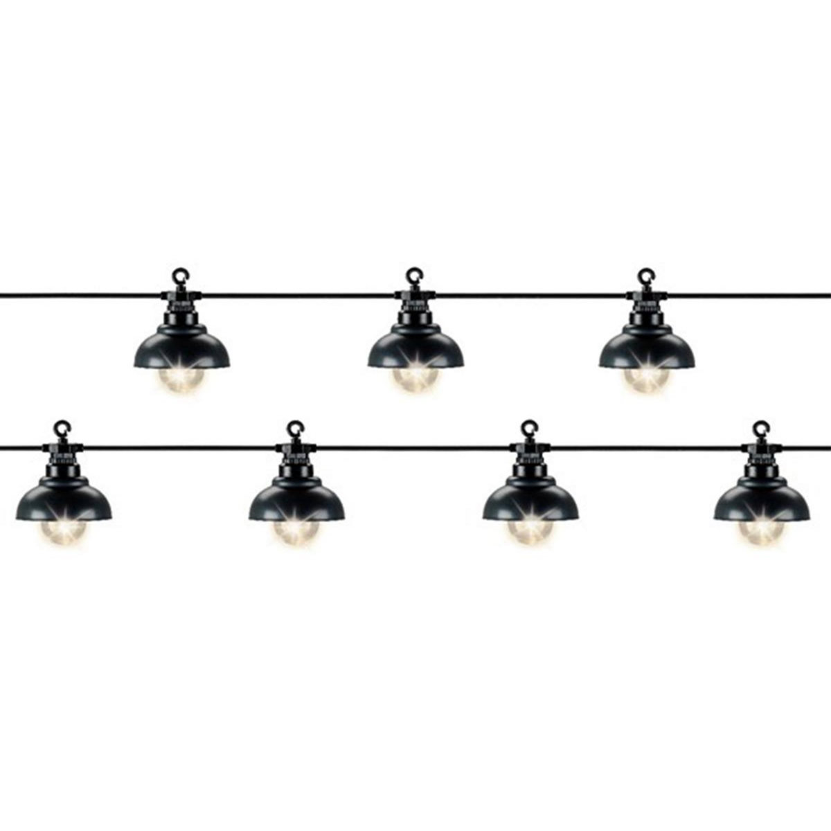 JARDIDECO Guirlande lumineuse 10 Led style industriel - Blanc chaud