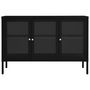 Voir la diapositive 3 : VIDAXL Buffet Noir 105x35x70 cm Acier et verre