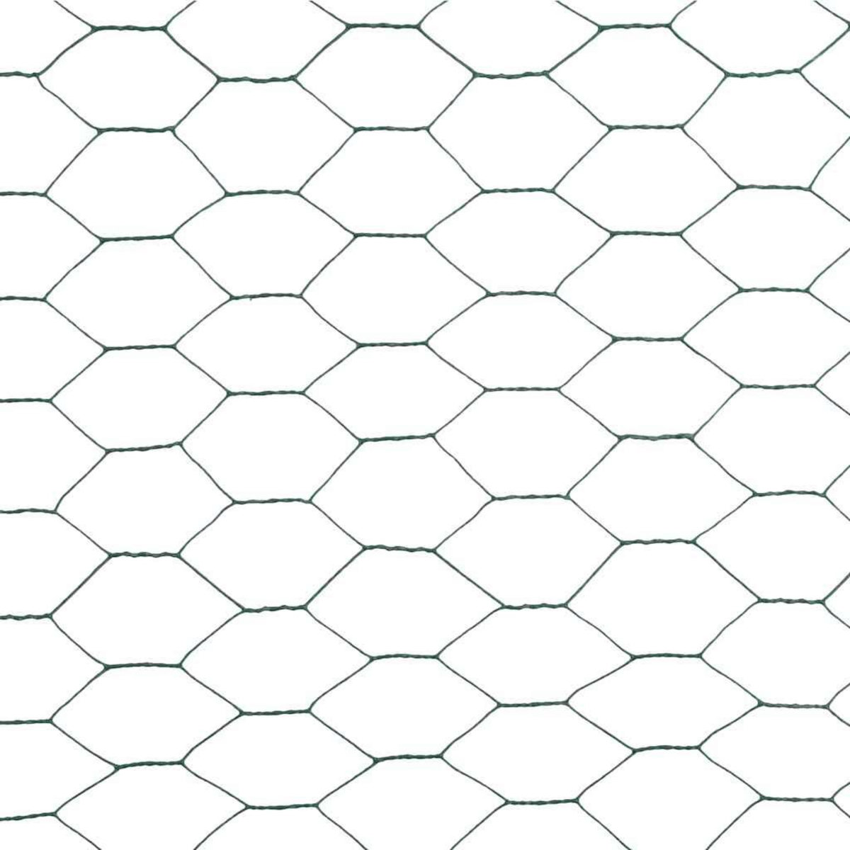 VIDAXL Grillage Acier avec revetement en PVC 25x1,2 m Vert