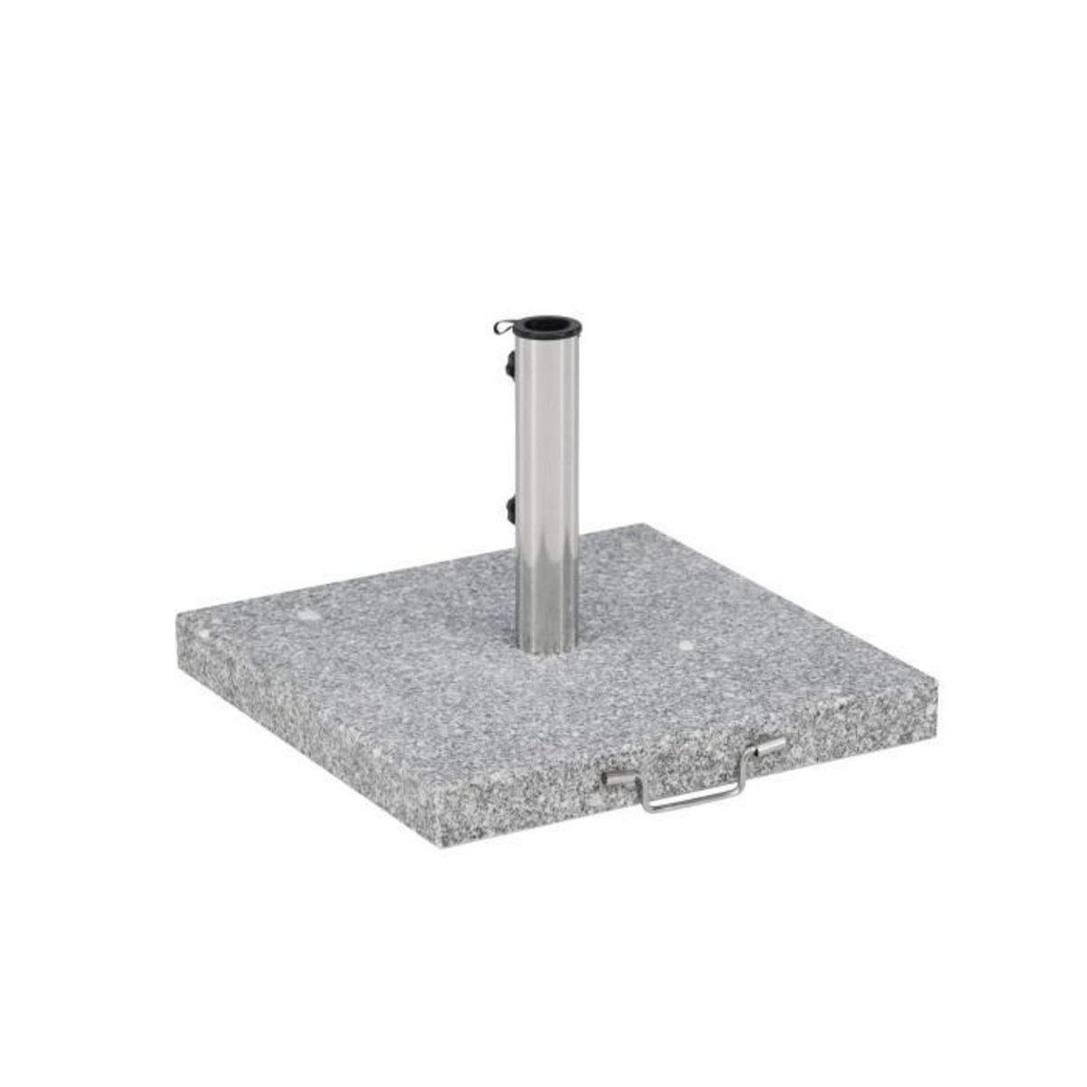 Paris Prix Pied de Parasol Moucheté Carré  Stathera  50cm Gris