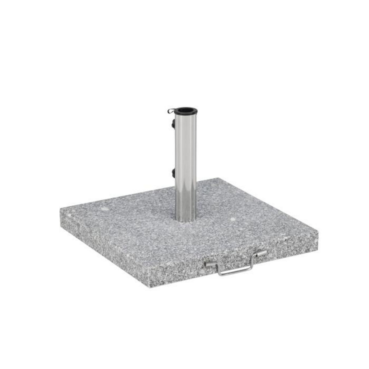 Paris Prix Pied de Parasol Moucheté Carré  Stathera  50cm Gris