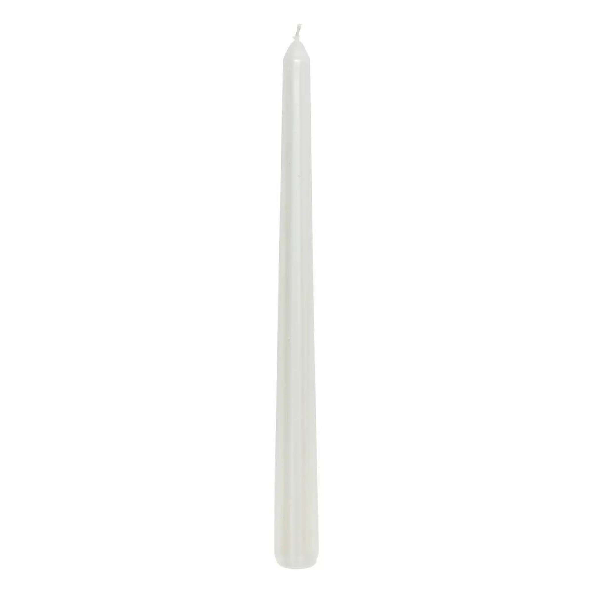 Voir la diapositive 3 : ATMOSPHERA Lot de 4 bougies bâton  satin  25cm blanc