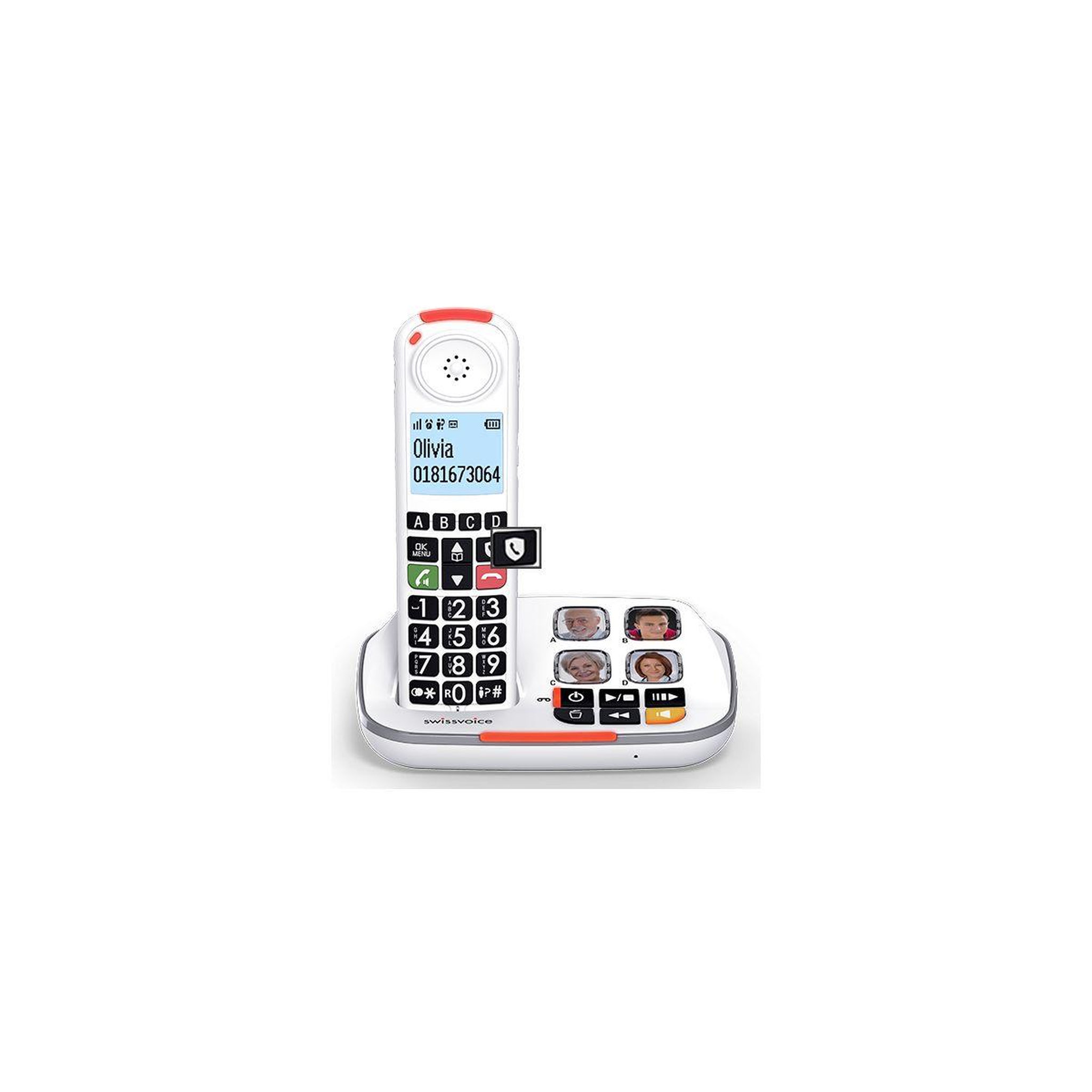Voir la diapositive 5 : Swissvoice Téléphone sans fil xtra 2355 voice